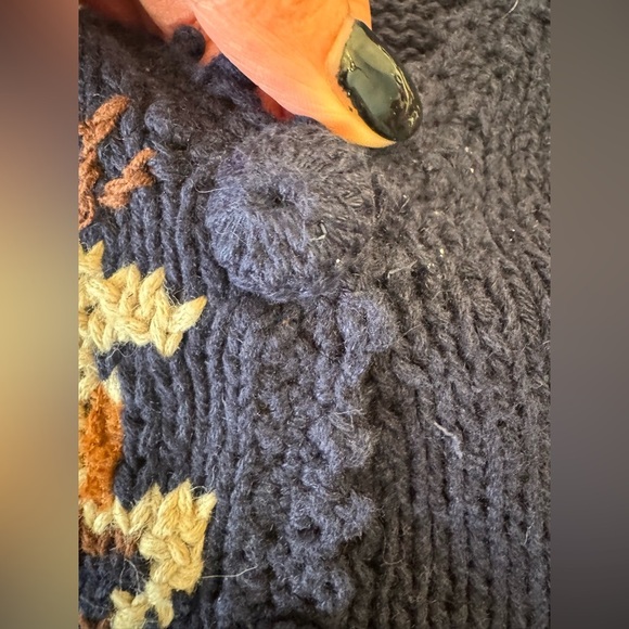 VINTAGE! Colorful Knit Vest with Seasonal Designs - Picture 8 of 14